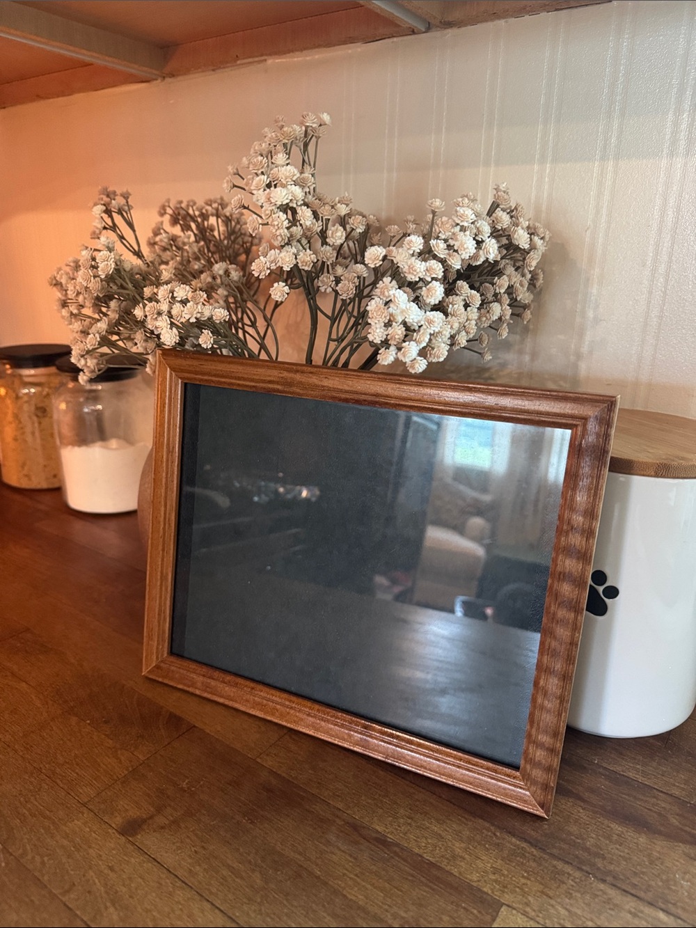Classic Wood Tabletop Picture Frame in Brown - Unbranded